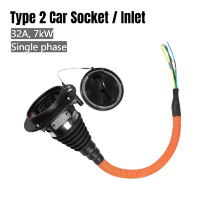 Type 2(Mennekes IEC 62196-2)  Car Socket / Inlet (Electric Vehicle End), 32A 7kW