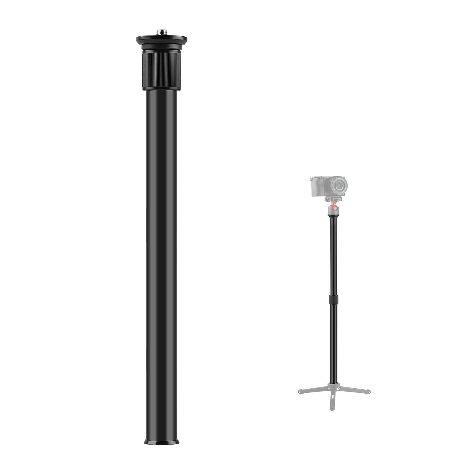 Adjustable Photography Tripod Extension Rod w/ 1/4