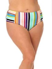 Terra & Sky Mid Rise Swim Bottom 3X 24W-26W  (LOC TUB-120)