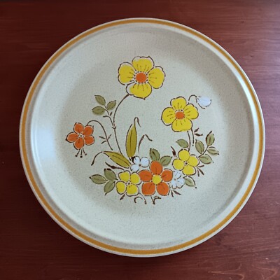 Vtg Hearthside Garden Festival Sunshine Flowers Chop Plate 12