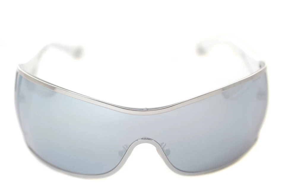 Gafas de sol envolventes genuinas POLICE Origins 9 8103V 579X para hombre BLANCO PLATA ESPEJO 8826 Foto 3 de 4