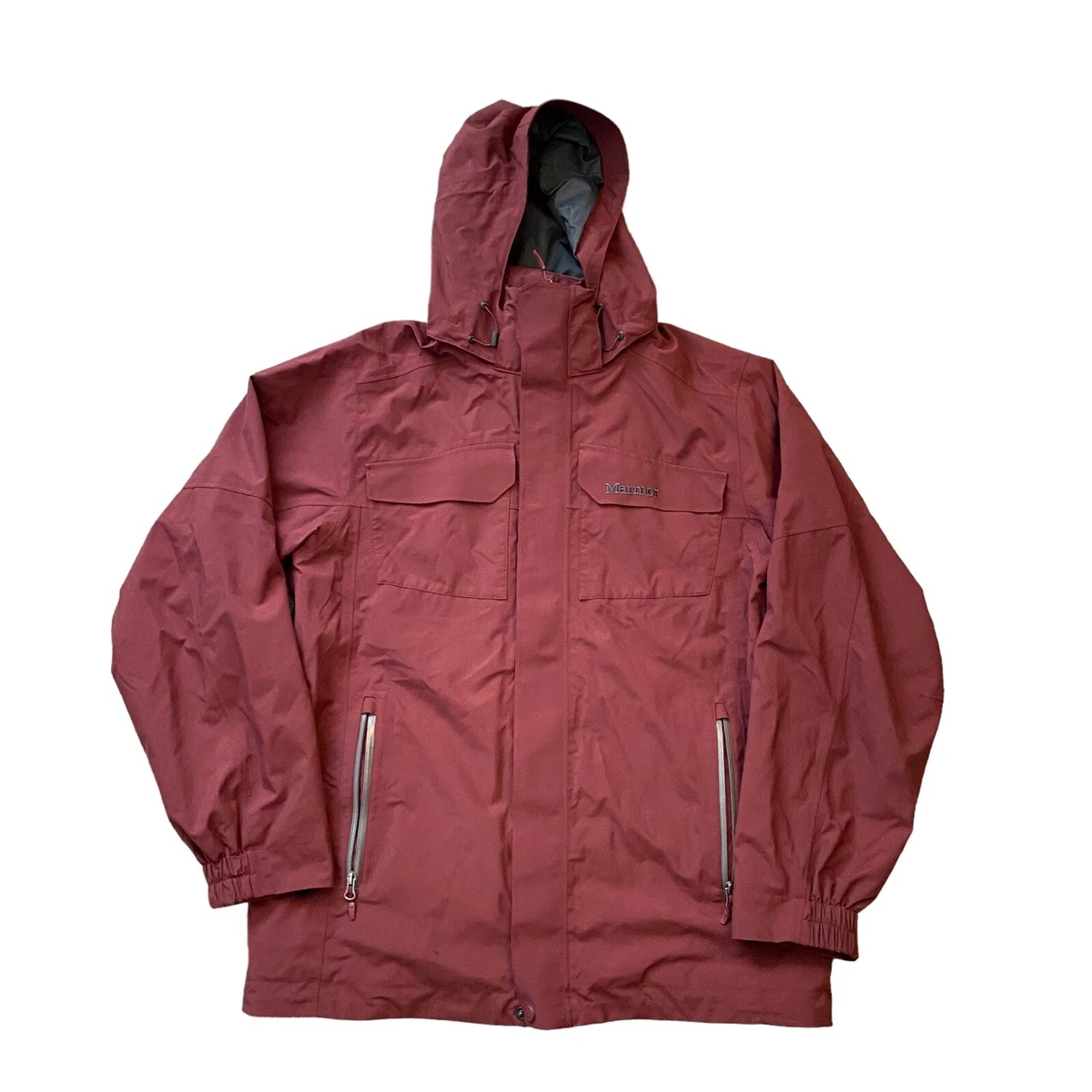 Red rain jacket mens sales