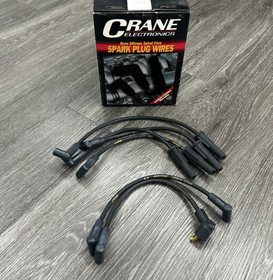 Crane Cams Firewire Spark Plug Wires 249-4010 Black - 4 Cylinder Set