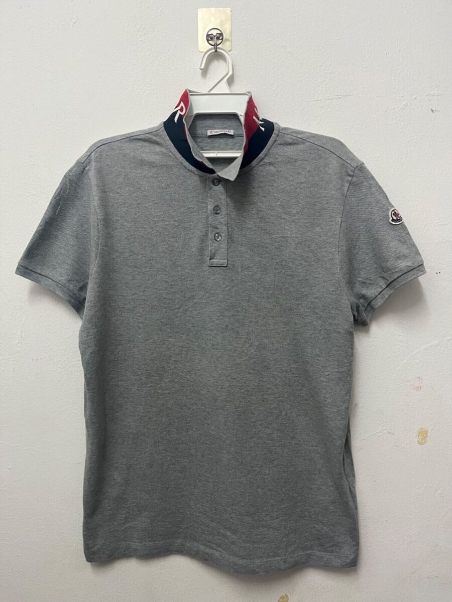 MONCLER MAGLIA POLO MANICA CORTA GREY SHORT SLEEVE POLO MONCLER MAGLIA POLO MANICA CORTA GREY SHORT SLEEVE POLO