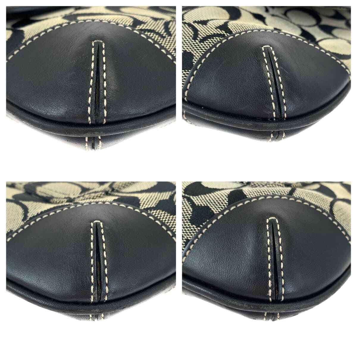 COACH Signature 6079 Shoulder Bag Pochette Crossbody Black COACH Signature 6079 Shoulder Bag Pochette Crossbody Black