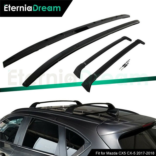 Baggage Roof Rack Rails for Mazda CX5 CX5 20172021 Bar Aluminum