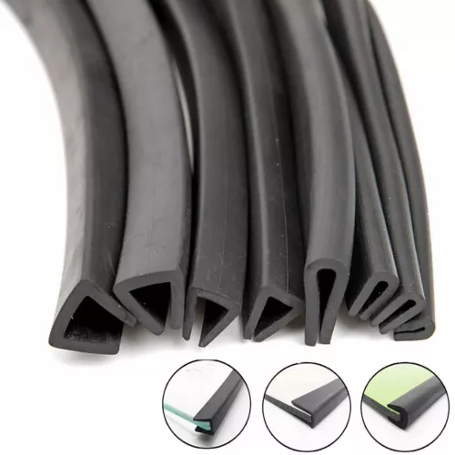 1 mm ~ 12 mm Kantenschutz Rahmen Profil Gummi Kante Zierleiste Dichtung U-Profil Schlitz - Bild 5 von 10