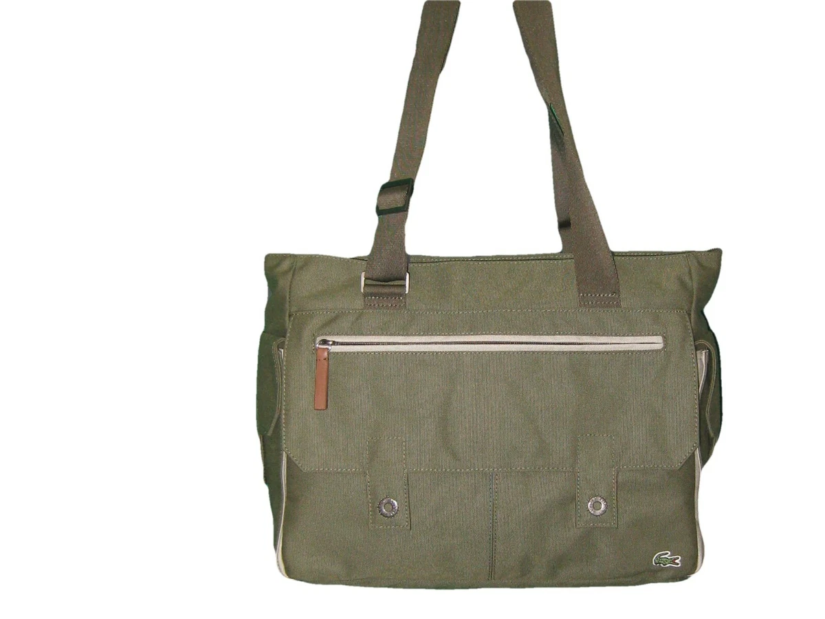 New Vintage LACOSTE Womens Ladies TOTE Bag New Casual 11 Khaki
