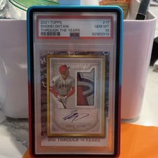 Topps 2021 Through the Years Shohei Ohtani Auto Patch #TTY-17 PSA 10 Angels