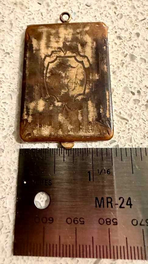 Antique Marathon Rectangular Monogram Photo Locke… - image 7