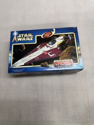 OBI WAN KENOBI'S JEDI STARFIGHTER STAR WARS ATTACK OF CLONES HASBRO 2001 SEALED