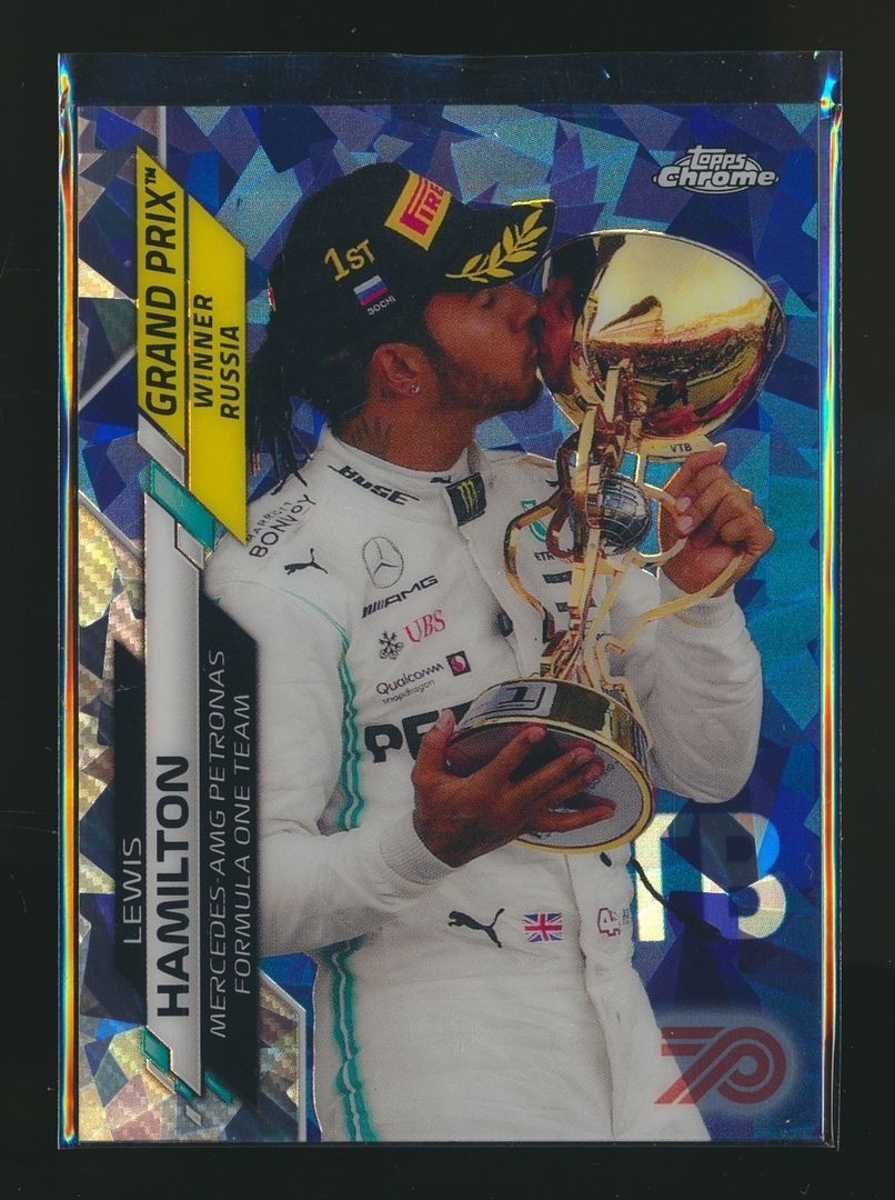 2020 TOPPS CHROME FORMULA 1 F1 SAPPHIRE 70TH /70 RUSSIA #148 LEWIS HAMILTON