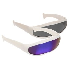 2Pcs Durable Plastic Pet Sunglasses Windproof Skiing Glasses for Cats