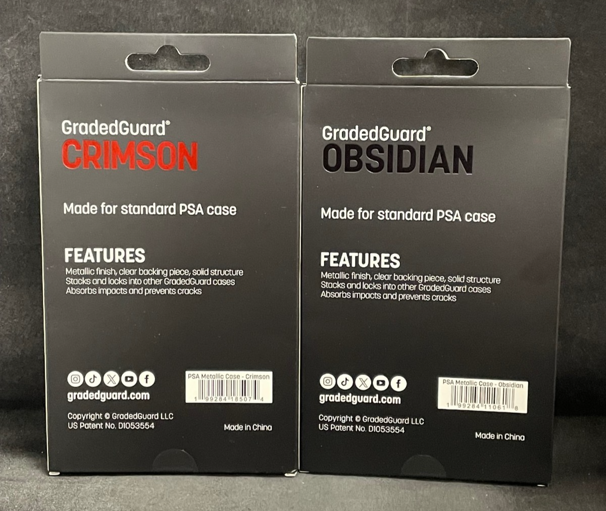 GradedGuard PSA Graded Case Guard OBSIDIAN & CRIMSON Limited