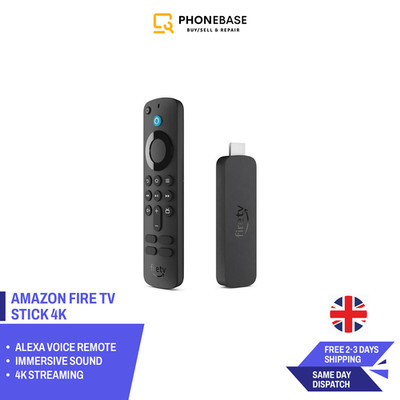 Amazon Fire TV Stick 4K - Ultra HD Streaming mit Dolby Vision & Wi-Fi 6 | UK