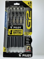 PILOT BLACK EXTRA FINE 0.5 INK PENS / FRIXION 5 PACK USA SHIPPING ONLY 21688