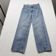 Levi's 550 Relaxed Fit Slim Jeans Youth 12 Slim Light Wash Blue Excellent Vtg
