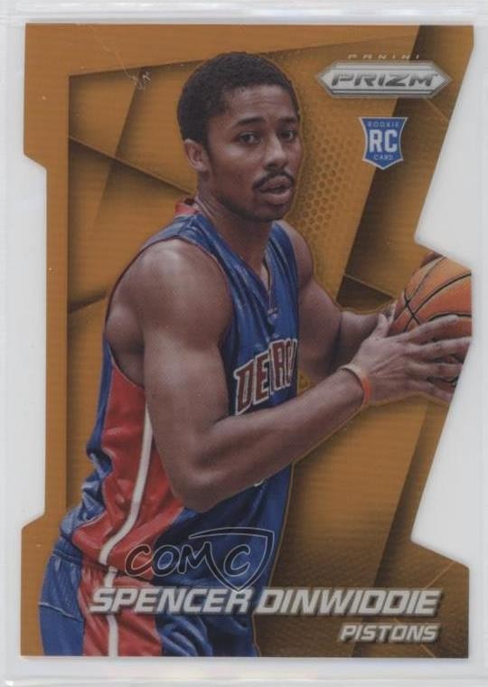 2014-15 Panini Prizm Orange Die-Cut Prizm /139 Spencer Dinwiddie #281 Rookie RC