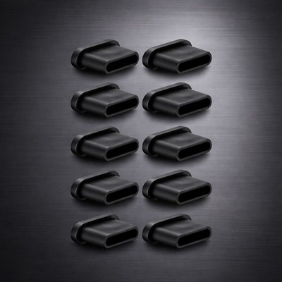 10 Stück Typ-C Handy USB Anti-Staub-Stecker Silikon Stopper Schutz 