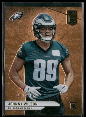 Johnny Wilson Rookie #/399 orange 2024 Donruss Elite Philadelphia Eagles