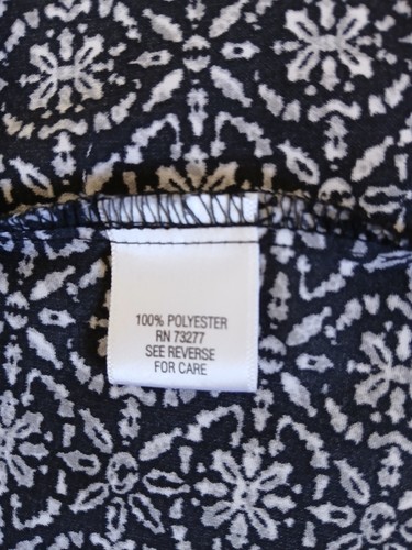 Croft & Barrow Top Womens 2X Plus Black Short Sleeve Pleated Button Up Career - Picture 12 of 12