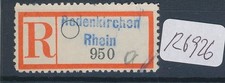 R6926) Behelfs / Not - Reco - Zettel : Rodenkirchen Rhein + hs "a"