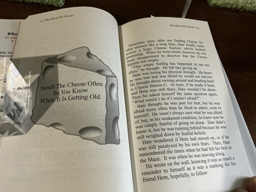 Who Moved My Cheese?: An A-Mazing Way to Change By Johnson, Spencer HC Like New - Picture 9 of 11