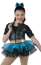 NEW IN BAG Laylas Dance Costume "Juju On The Beat", Style:L2980, Med Child