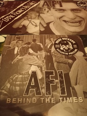 AFI Limited Set of First 3 7'' #50 Red Vinyl Eddie Picnic/Behind the Times/Dork