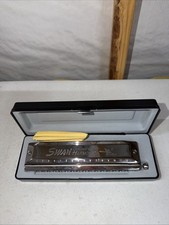 Swan SW-1664 16 Holes Chromatic Harmonica C 64 Tones Mouth Organ with T0C4