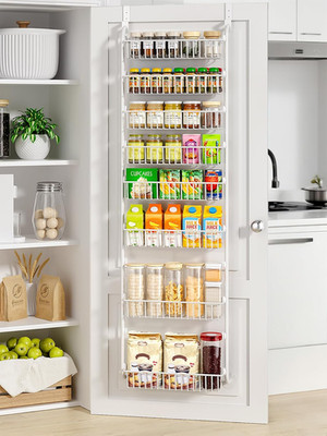 over the Door Pantry Organizer, 8-Tier Pantry Door Organizers and Storage with A