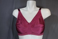 Amoena 44429 wire free unlined Pocketed Mastectomy Post Surgery bra 34B pink