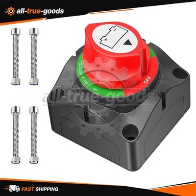 12-48V Battery Power Cut Master Switch Disconnect Isolator for Car RV (On/Off)