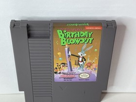 The Bugs Bunny Birthday Blowout (Nintendo NES 1990) Cart Box Case Cleaned Tested