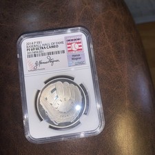 2014 P Baseball Hall of Fame Silver Dollar $1 NGC PF69 UCAM honus wagner