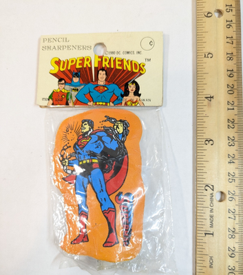 SUPER JUNIOR-83z FANCON[1983] マグネットドールHC 1980 Vintage DC Comics Super Friends Pencil Sharpener Superman | eBay