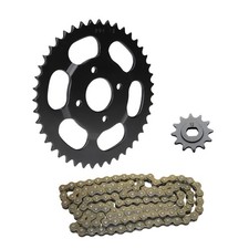 Kettensatz Kettenrad Ritzel 12/43Z Kette für Hercules Supra 2D / Supra 4 Chopper