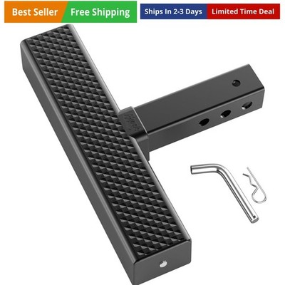 Hitch Step for 2 Inch Receiver, Universal Anti Slip Bumper Guard, 600lbs Maxi...