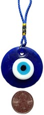 60mm Evil Eye Wall Hanging Blue Glass Nazar Turkish Amulet Home Protection Charm