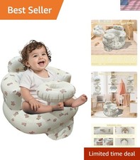 Ergonomic Inflatable Baby Chair with Built-In Pump - 3-36 , Bear-Tray
