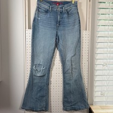 Lucky Brand Stevie High Rise Flared Jeans Women's Blue Denim Distressed 8/29 VTG