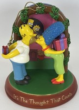 THE SIMPSONS BRADFORD EXCHANGE CHRISTMAS ORNAMENT - ITS THE THOUGHT THAT COUNTS