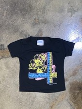VTG 90s Mickey Mouse Surf Shirt DISNEY Allison YOUTH Size 4 Single Stitch USA