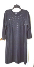 Nine West Women's Sheath Dress XL with Metal studs on front