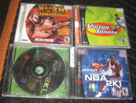 Dreamcast HKT-3020 Console w/ 4 Controllers & 11 Games TESTED/WORKS