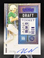 2020 Contenders ZAC VEEN /99 SP Draft Picks #DPT-ZV RC Blue Ticket Rookie Auto