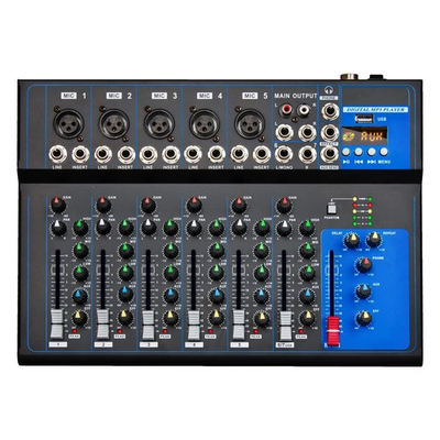 #ad 4 7 Channel Mixing Console Live Studio Audio Mixer USB Bluetooth DJ Karaoke $99.95