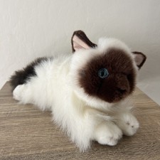 Aurora NWT Bella Flopsie Persian Himalayan Cat Blue Eyes Plush Stuffed Animal
