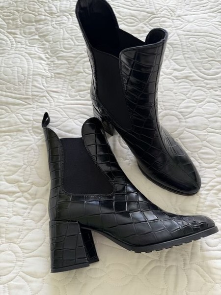 Women Pazolini Boots Black Leather 38