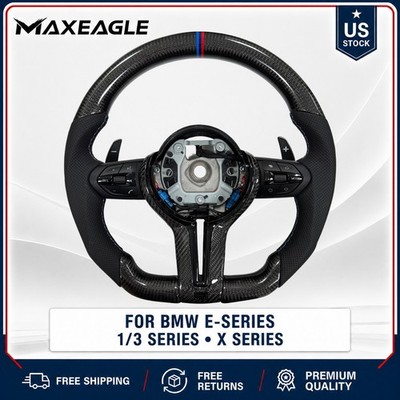 Carbon Fiber M Sport Steering Wheel For BMW E90 E92 E70 E84 E82 E71 E88 E91 E93